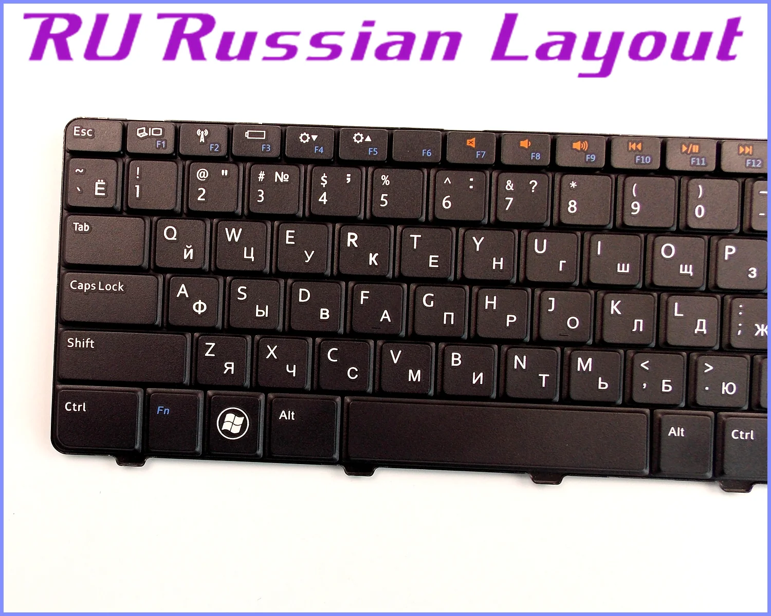 Русская раскладка клавиатуры для ноутбука Dell Inspiron 15 15R 5010 N5010 M5010 NSK DRASW|keyboard for dell|ru