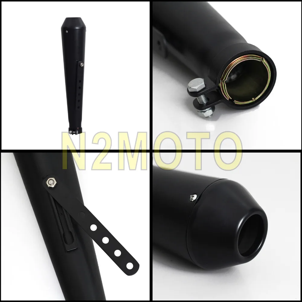 2X Мотоцикл 18 &quotглушитель выхлопной трубы 1 5/8&quot и 1/2 &quotи 7/16&quot для Chopper Cafe Racer Triumph