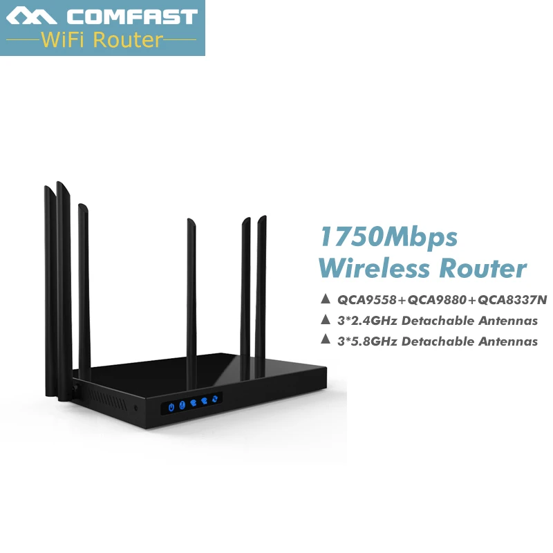 Comfast CF-WR650AC 1750 Мбит/с AC wifi маршрутизатор 2,4G+ 5,8G управляемый AC маршрутизатор 1Wan 4Lan 802.11ac точка доступа wi-fi маршрутизатор