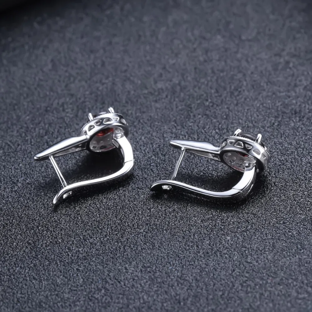 Женские серьги гвоздики GEM'S BALLET 2.10Ct из натурального красного граната с