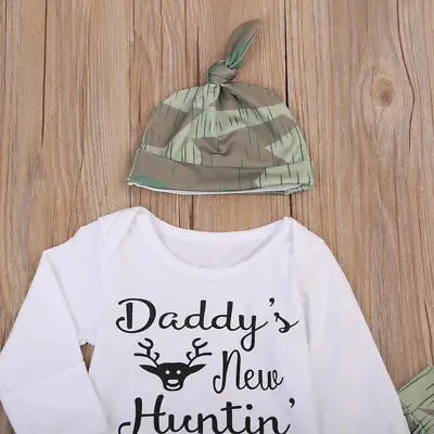 Комплект из 3 предметов топы для новорожденных девочек и мальчиков комбинезон