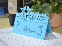wedding table decorationlaser cut paper wedding placecard holder