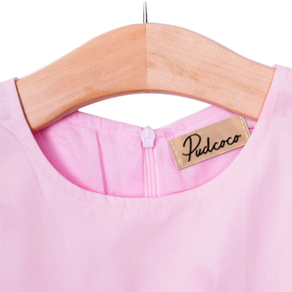 2017 new hot Pink Baby Kids Girls Princess Party Bubble Beauty Anime Formal Dress Fit 2-7Y | Детская одежда и обувь