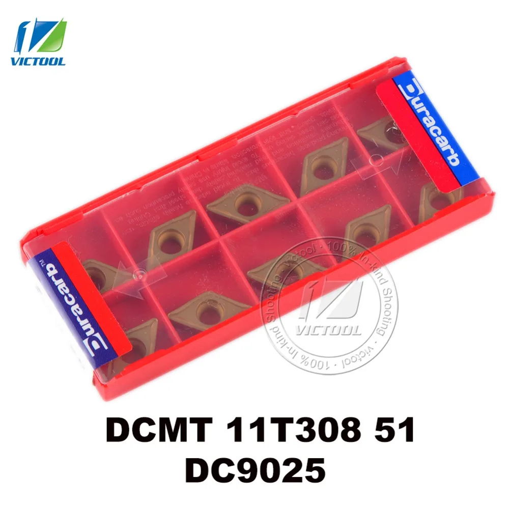 

Duracarb DCMT11T308 -51 DC9025 for finishing P15 ~ P35 steel tungsten carbide turning insert CNC tool DCMT 11T308