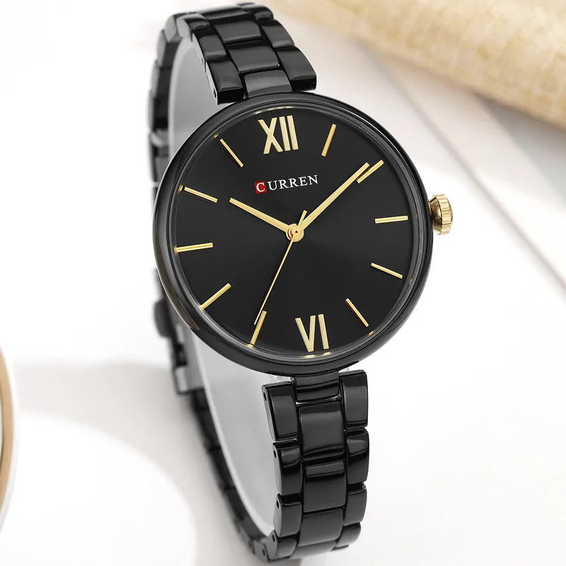 2018 Curren Womens Watches Top Brand Luxury Gold Bracelet Quartz Watch Ladies Dress Fashion Wristwatch Jewelry Relogio Feminino | Наручные