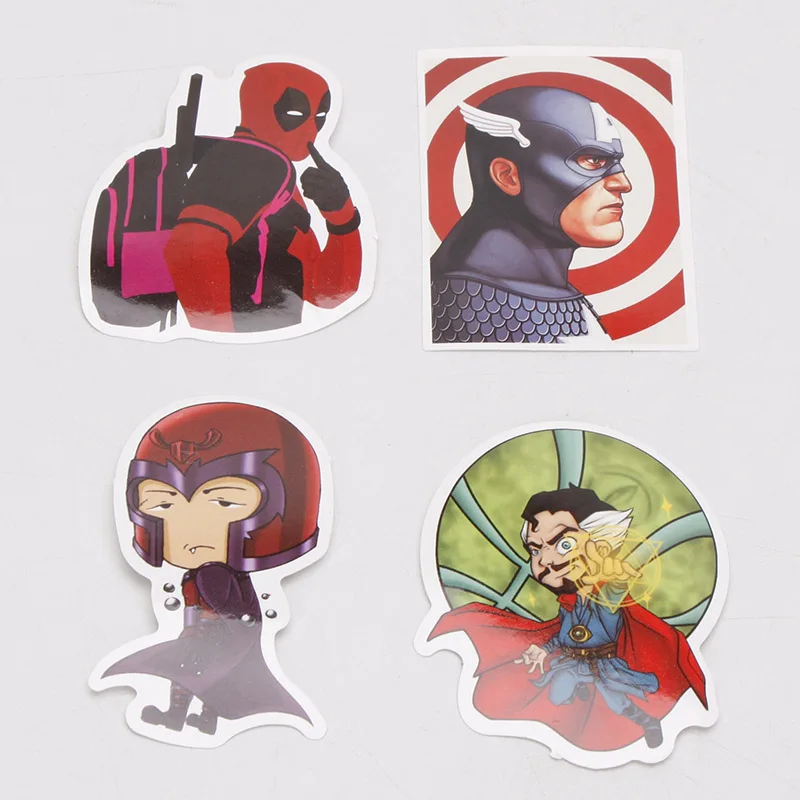 101 шт./компл. Marvel игрушки Мстители завершающей наклейки супер герой "," Халк "," Железный человек "," Человек-паук "с изображением Капитана Америки, автомобильный стикер для багажа