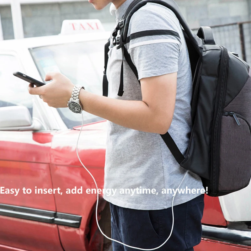 Men Backpacks USB Charge Computer Backpack Password Lock 15.6Inch Laptop Bags Casual Three-dimensional Anti-theft | Багаж и сумки