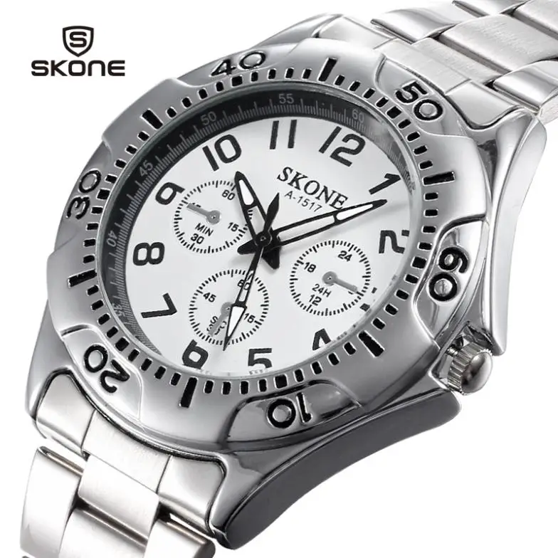 Hot Sale 2014 Men Watches Casual Sports Watch Business Workplace Big Number Alloy Quartz WristWatch | Наручные часы