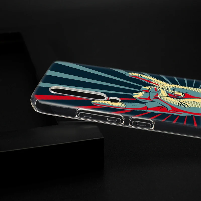 Мягкий силиконовый чехол Rock roll для Xiaomi Pocophone F1 Mi 5X A1 6X A2 8 SE Lite Play Mix3 9 9SE 9T Pro CC9 Модный