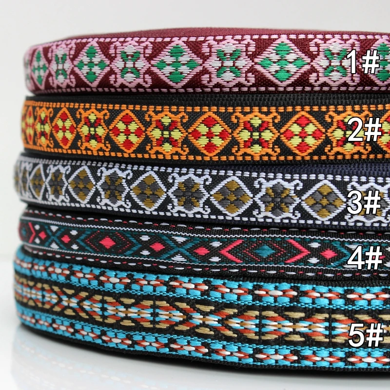 Dongcai 10yards/lot Rhombus lace classical bilateral beautiful trim costume beding laciness national jacquard ribbon webbing | Дом и сад
