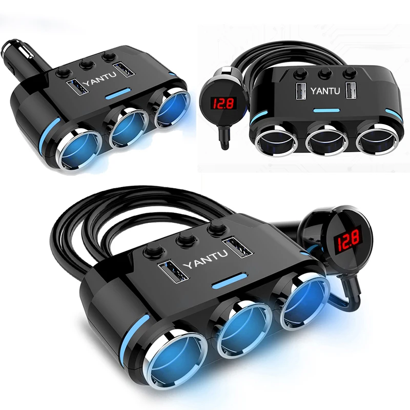 Автомобильный разветвитель прикуривателя 12 24 в 1 а 100 вт|monitor adapter|monitor usb poweredmonitor