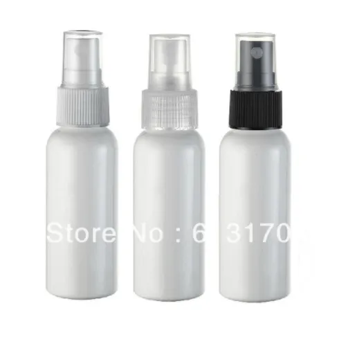 50ML/50CC white empty pet bottle cosmetic spray bottles mist pump refillable cosmetic container Free shipping