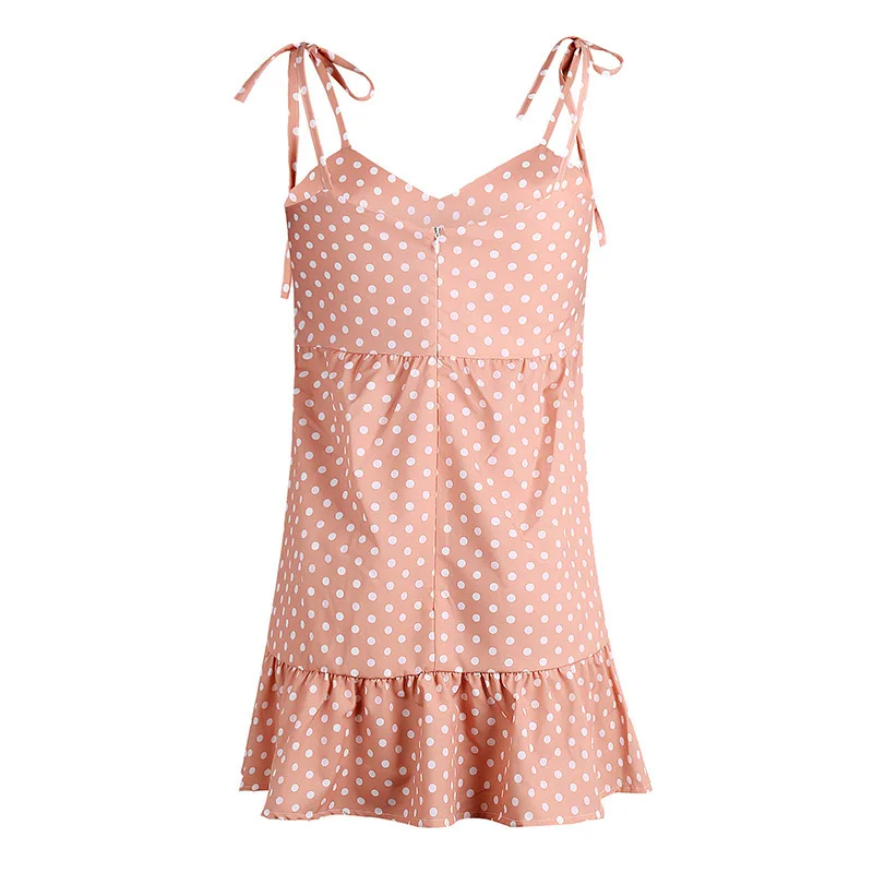 2019 Summer Maternity Dresses Classic Slip Dress Sleeveless Camisole Dot Printing Pregnancy Lovely Lady | Мать и ребенок