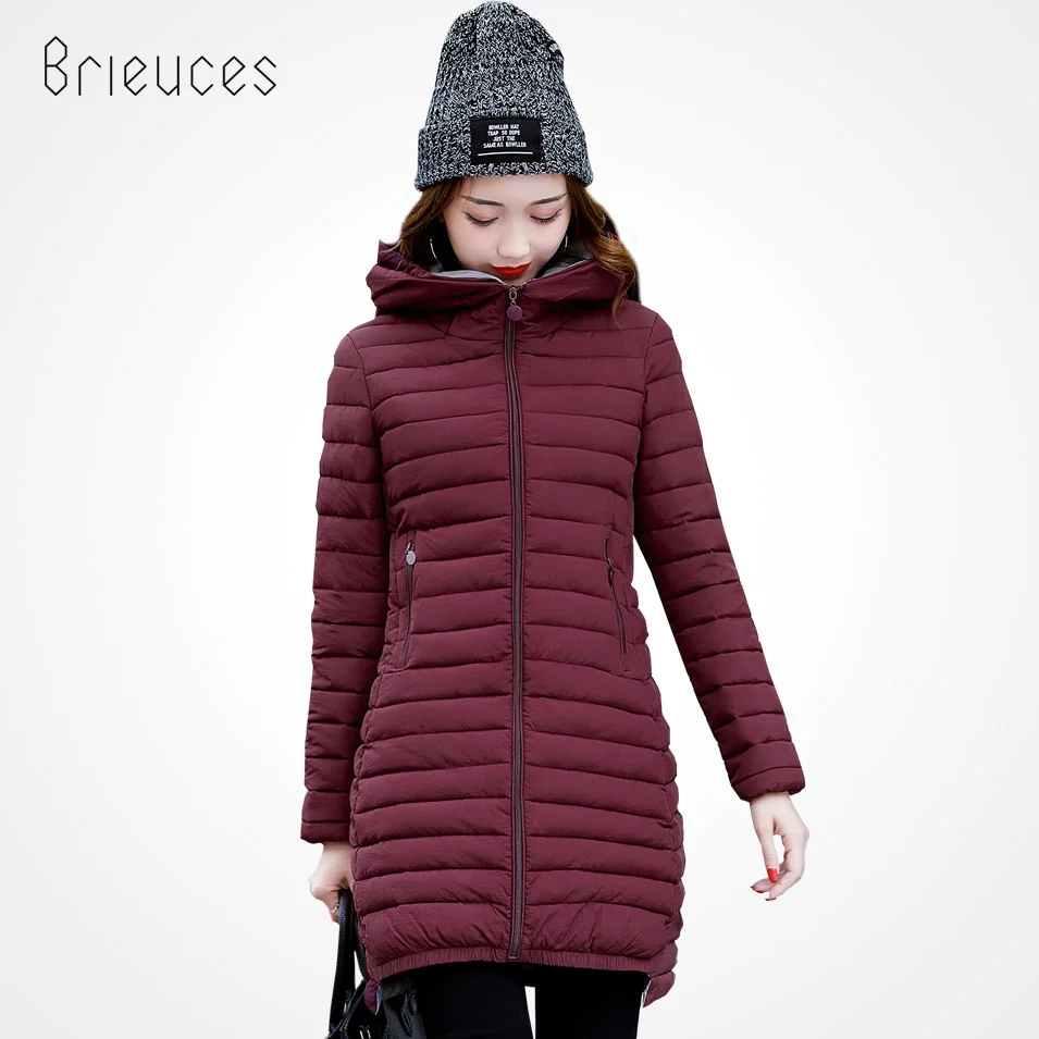 Brieuces 2017 новая весенняя куртка Женское зимнее пальто размера плюс 4XL женская