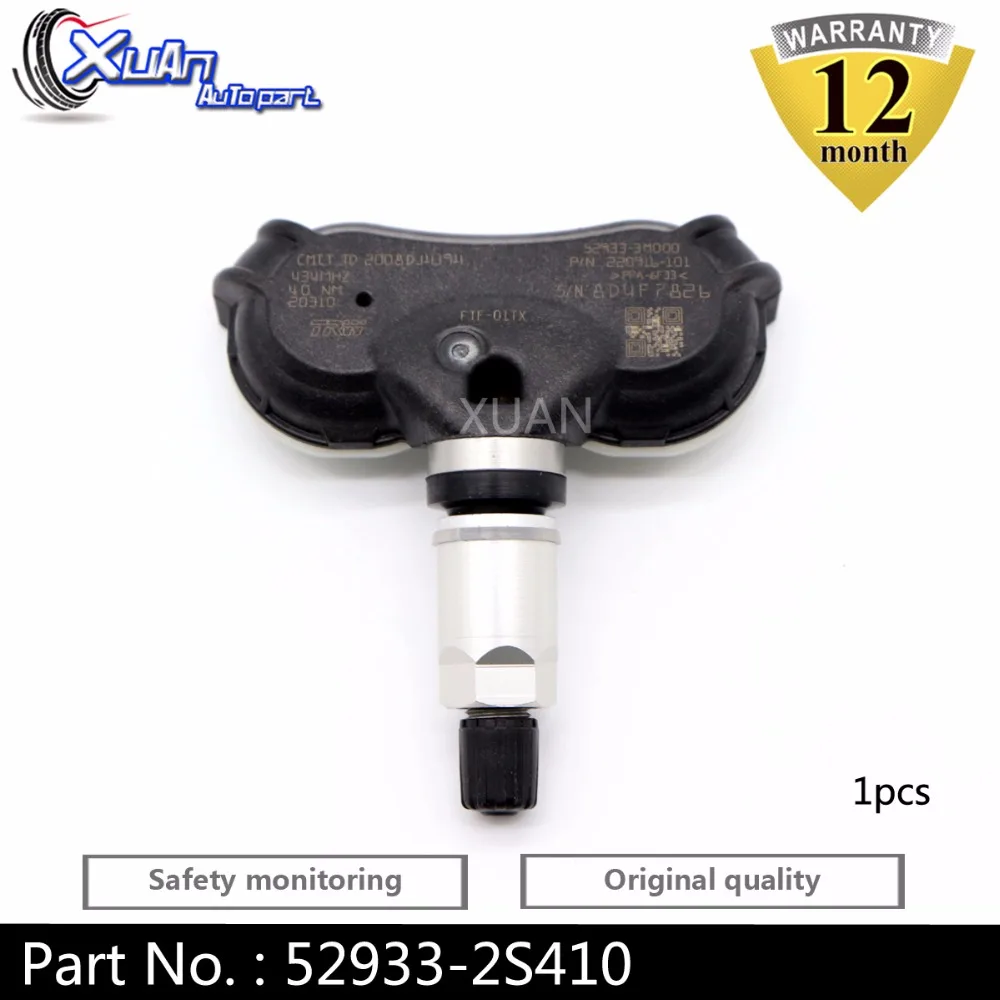 XUAN 1 шт. датчик давления в шинах TPMS для Genesis G90 HI Hyundai Equus VI iX35 LM Kia Sportage SL 52933 2S410 434