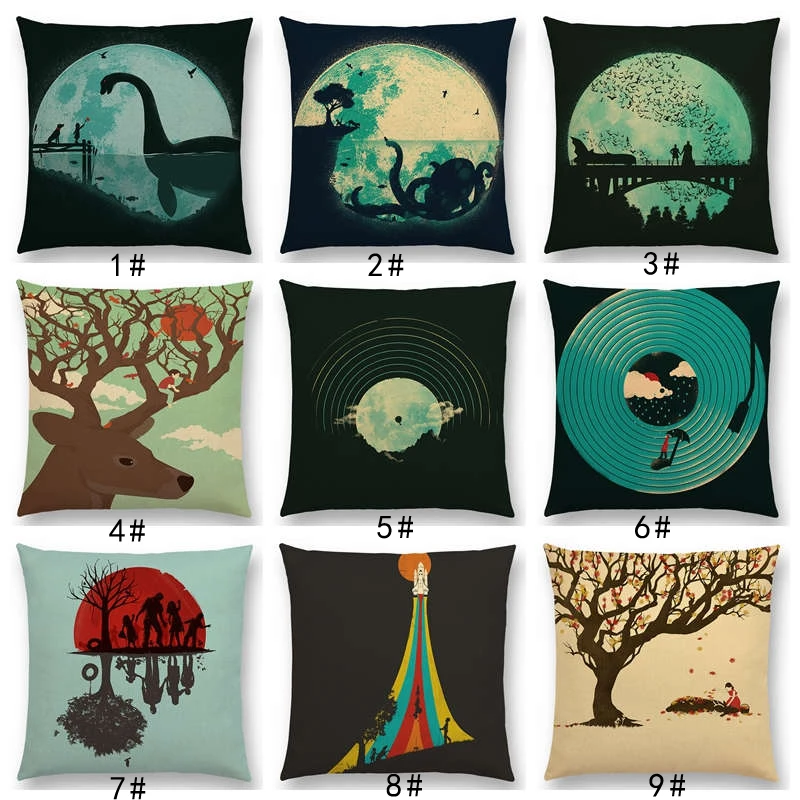 Чехол на диванную подушку с большим осьминога зомби новый волшебный мир