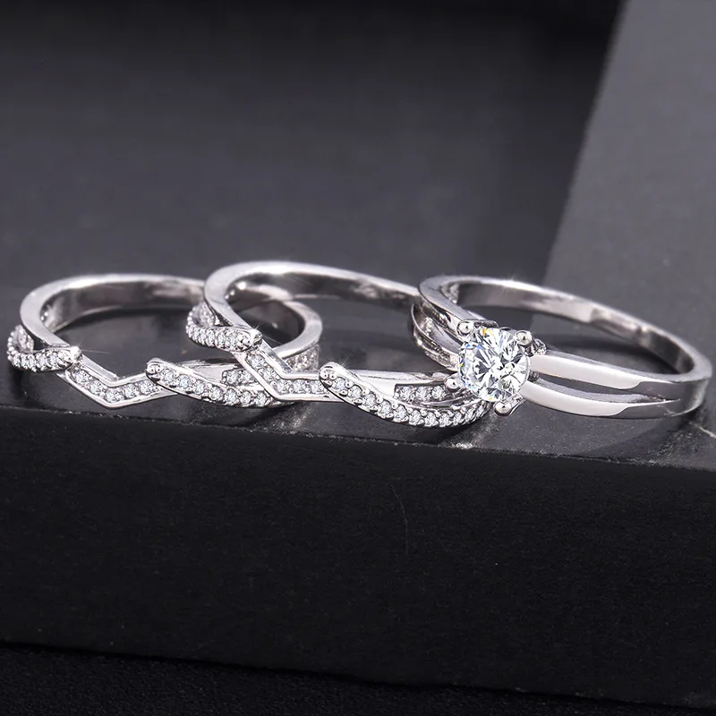 14k розовое золото три кольца с бриллиантами Набор для женщин мужчин Anillos De Gemstone Bizuteria 14k золото Перидот алмаз обручальное кольцо ювелирные изделия кулоны серебро 925 gümüş серебряные украшения серебро