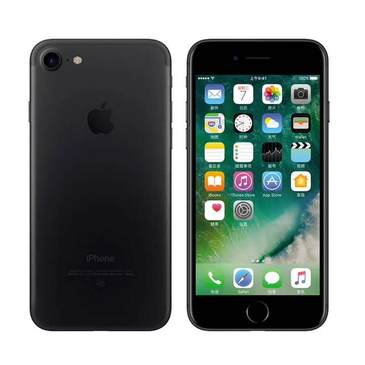 Разблокированный Apple iphone 7/iphone 7 Plus 2GB Оперативная память 32/128 ГБ/256 IOS 10 LTE 12.0MP Камера Quad-Core отпечатков пальцев 12MP сотовые телефоны - Цвет: 256GB Black