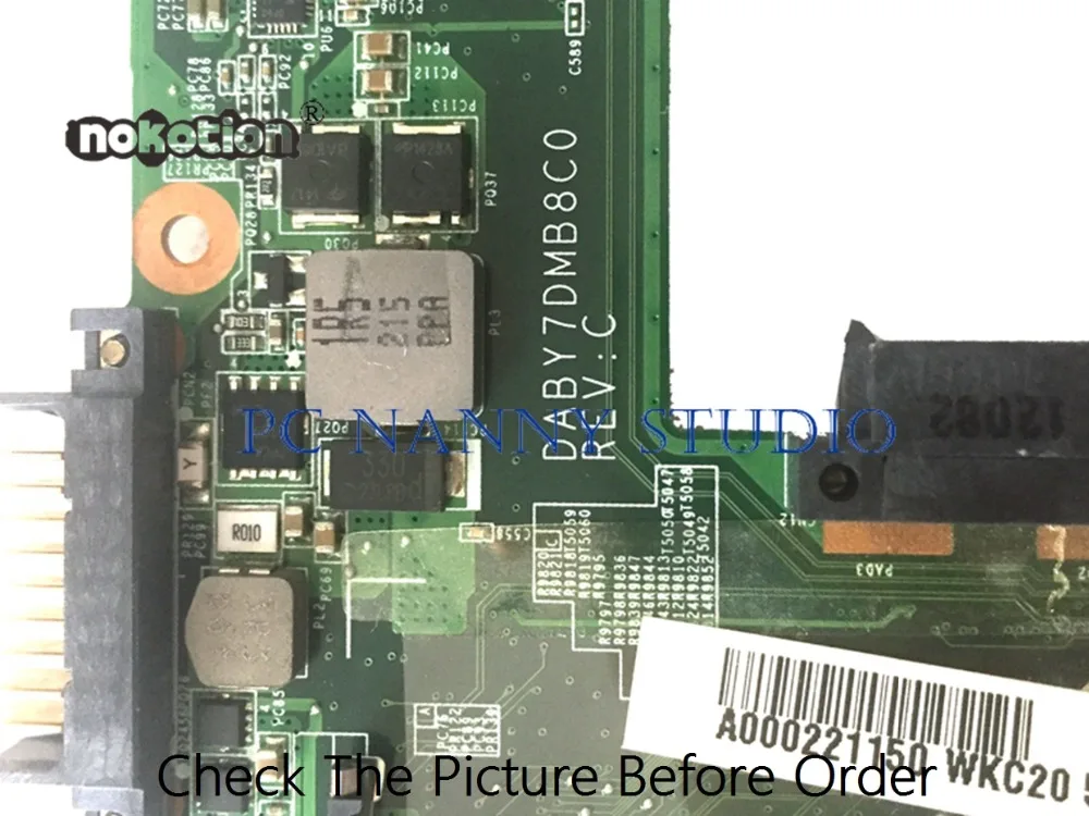 PCNANNY A000221150 DABY7DMB8C0 для Toshiba C805D материнская плата ноутбука E2 1800 HD7470M 1 ГБ