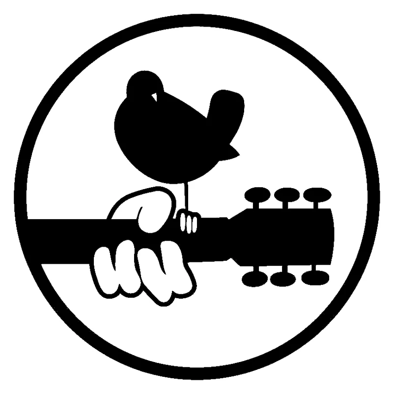 

15cm*15cm Peace Music Creative Car-Styling Stickers Decals Vinyl Black/Silver S3-5582