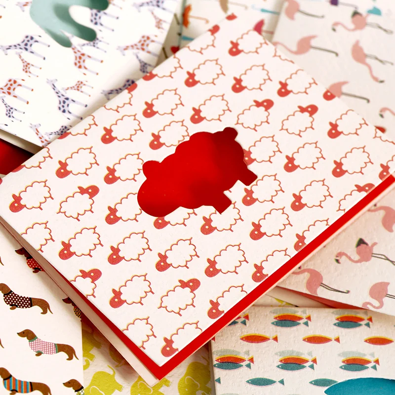 72 различных мультфильм поздравительная открытка с мини конвертами детский душ