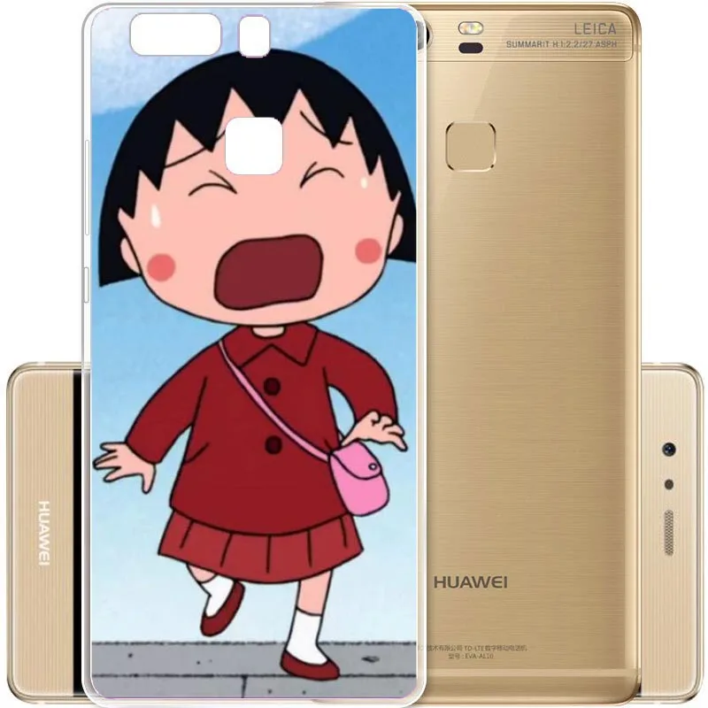 Мягкий чехол для Huawei P8 P9 P10 P20LITE 2017 P8L P10Plus Sakura Momoko Chibi Maruko Chan гибкий ТПУ
