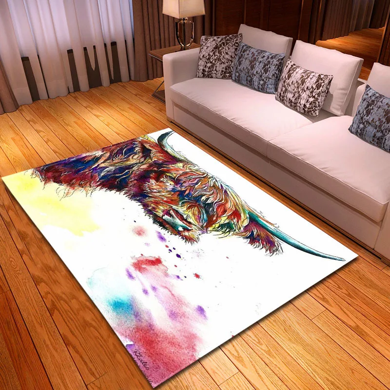 Креативные 3D коврики с рисунком звездного неба и Волка для гостиной спальни