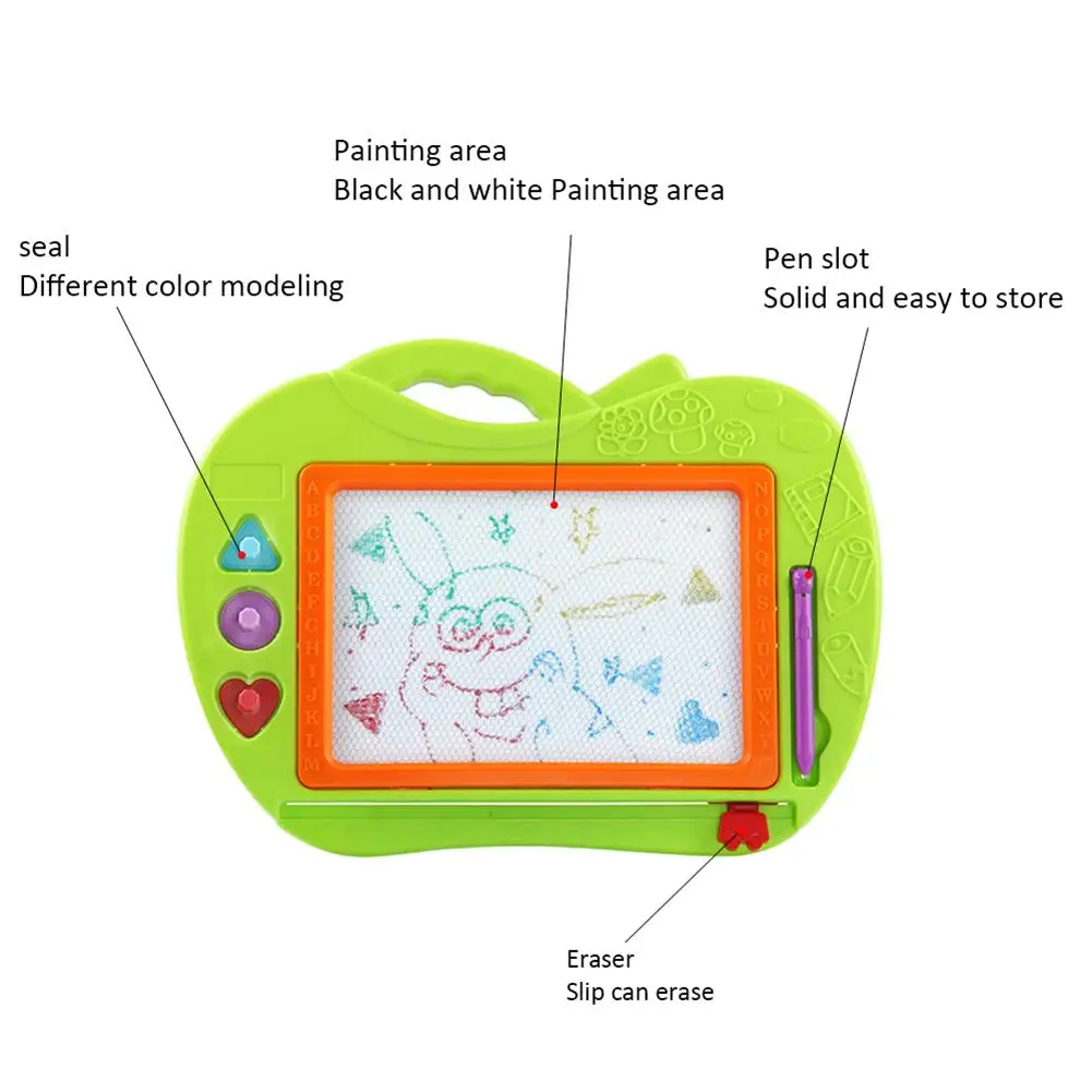 Дети магнитная доска для писания Sketchpad мультфильм Цвет Большие Детские Маленькая дощатая доска рано утром детская развивающая игрушка