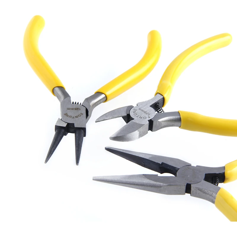 7 шт. плоскогубцы для ювелирных изделий Длинные с пинцетом ножницы