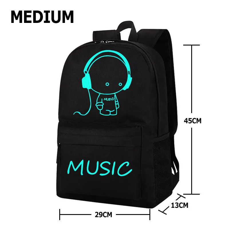 USB зарядка школьные ранцы для мальчиков рюкзак детский аниме светящийся