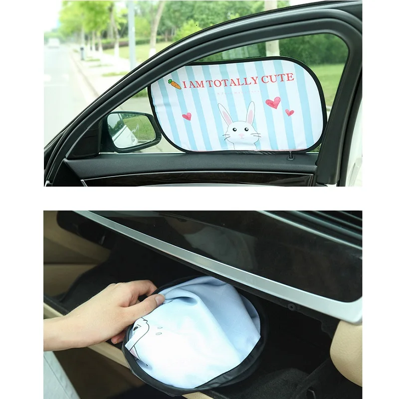 Sunshades Side Window Cute Cartoon Electrostatic Self-adhesive Car Shading Block Visor Children Curtain | Автомобили и мотоциклы