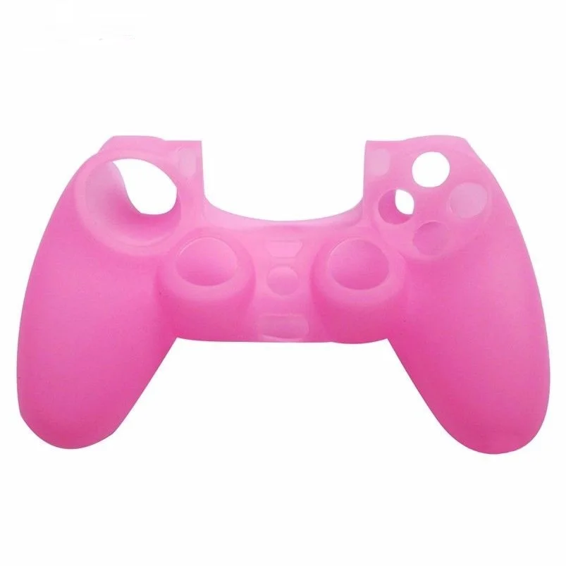 Pink Цветной силиконовый защитный чехол для SONY Playstation 4 PS4 - Цвет: Pink