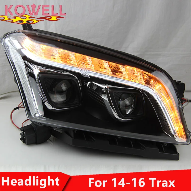KOWELL стайлинга автомобилей светодиодный налобный фонарь для Chevrolet Trax фары 2013 2016