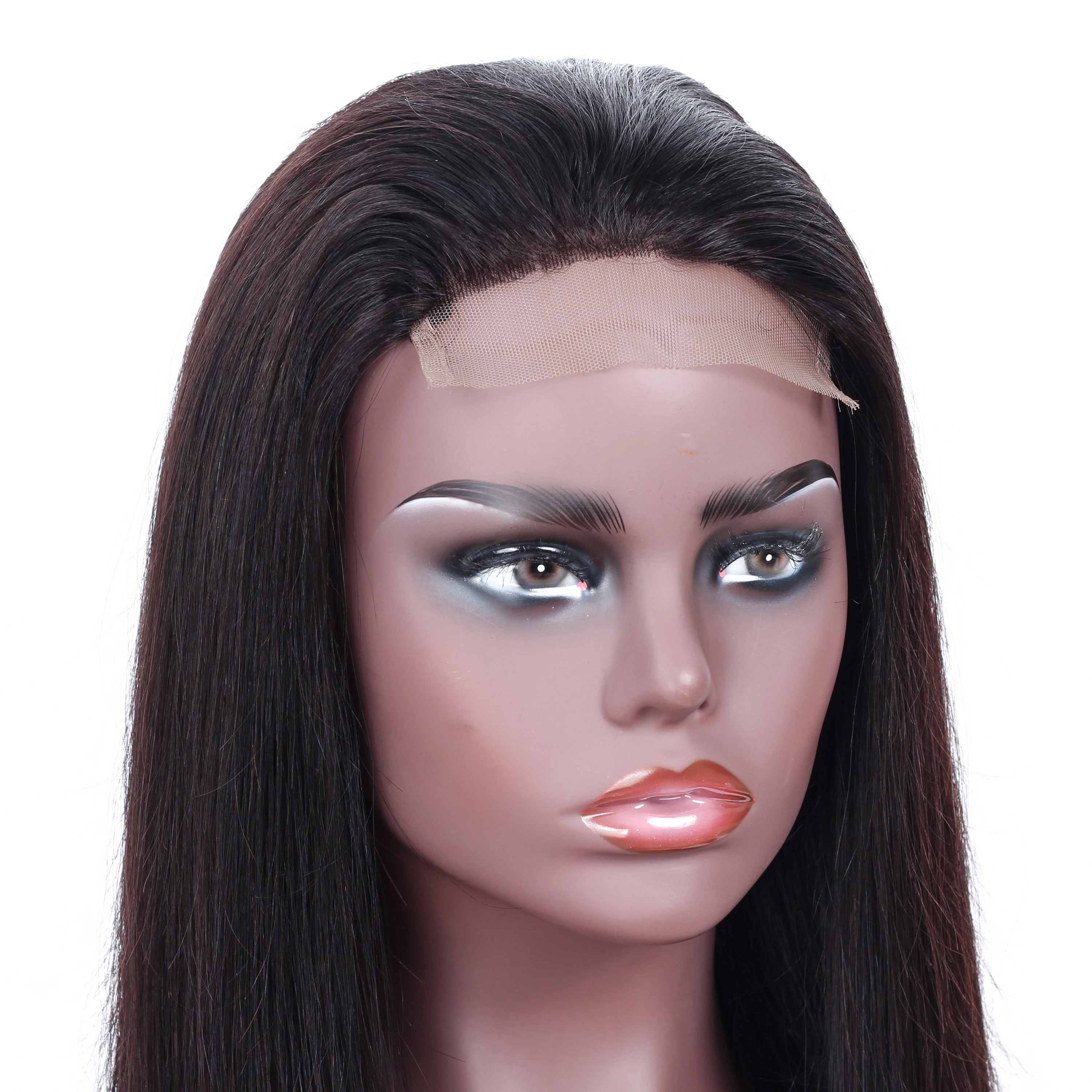 Halo Lady beauty 4*4 парик из бразильских человеческих волос прямые волосы с волосами