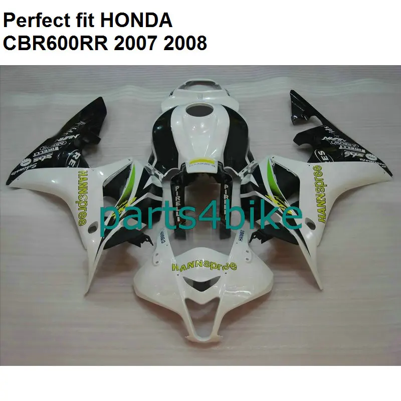 Бесплатный индивидуальный комплект обтекателей для Honda CBR 600RR 07 08 Обтекатели CBR600RR