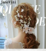 janevini fabulous bride hair clips for women feather flowers bridal hair accessories pearl wedding barrette cheveux mariage 2019