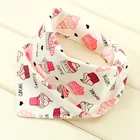 Детские нагрудники, водонепроницаемые треугольные хлопковые Мультяшные детские нагрудники, бандана, нагрудники, поглощающие нагрудники для новорожденных, 40