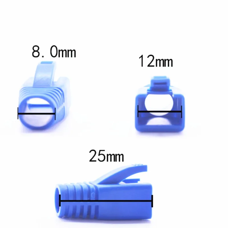 50 шт./пакет сетевой кабель разъем вилки RJ45 Cat5 CAT6 мягкая крышка розетка