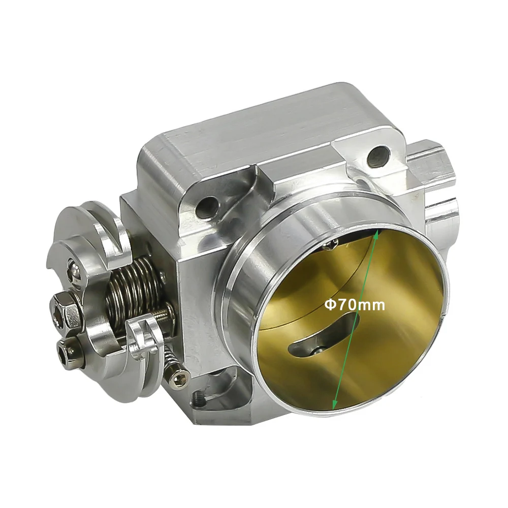 70mm THROTTLE BODY For Mitsubishi Evo 4 5 6 Uprated Racing Billet Throttle Body BX100856-SL | Автомобили и мотоциклы