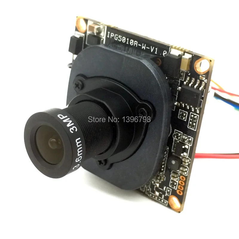 IP-камера видеонаблюдения Hi3518E + OV9732 720 МП H.264 3 Мп объектив 6 мм | Безопасность и