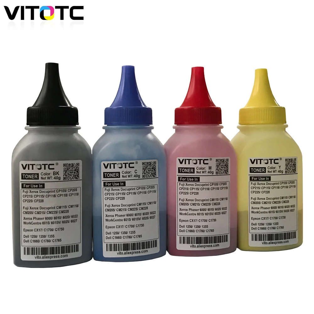4 цвета заправка лазером цветной порошок совместимый с Fuji Xerox DocuPrint CP305 CP305b CP305d CP305EG