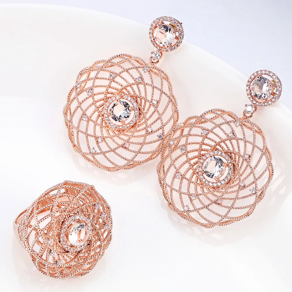 VANAXIN Jewelry Set Charms Earrings Rings Women's Favorite Shiny CZ Fashion | Украшения и аксессуары