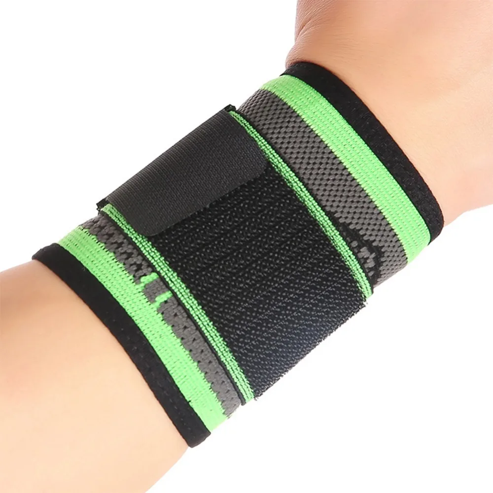 Профессиональный Плетеный спортивный бандаж на запястье эластичный нейлоновый