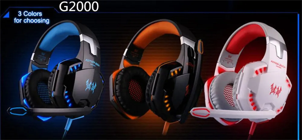 G2000 G4000 G9000 Игровые наушники проводные наушники с глубоким басом с микрофоном светодиодный светильник наушники для PS4 ноутбук Xbox PC Gamer