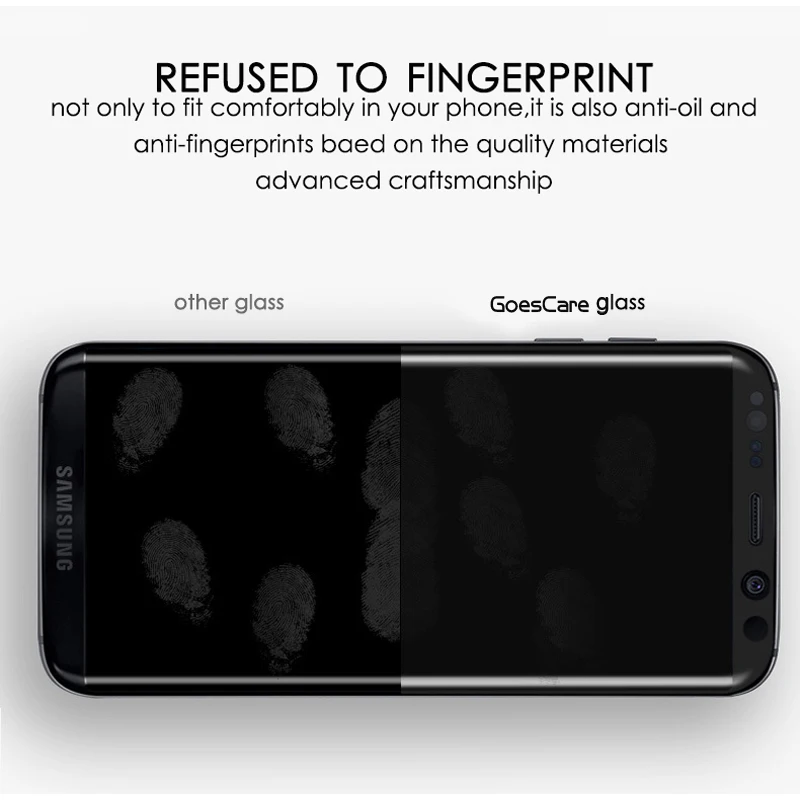 GXE 3D изогнутое закаленное стекло для Samsung Galaxy S8 полное покрытие экрана Защитная
