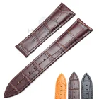 Оптовая продажа 10 шт.компл. Ремешки для наручных часов 20 22 мм ремешок из натуральной кожи черный коричневый оранжевый ремень замена без пряжки для Omega