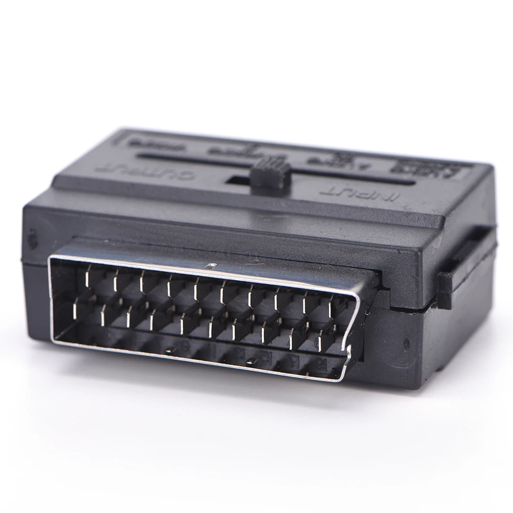 1 шт. 21 контактный Переходник SCART папа на 3 RCA мама|Соединители| |