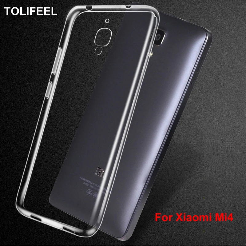 Силиконовый чехол TOLIFEEL для Xiaomi Mi4 оригинальный тонкий прозрачный защитный