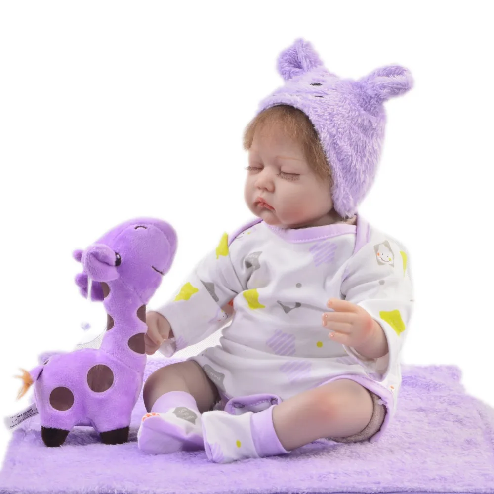 17 дюймов 42 см силиконовая кукла для новорожденных принцесс bebe Игрушки девочек