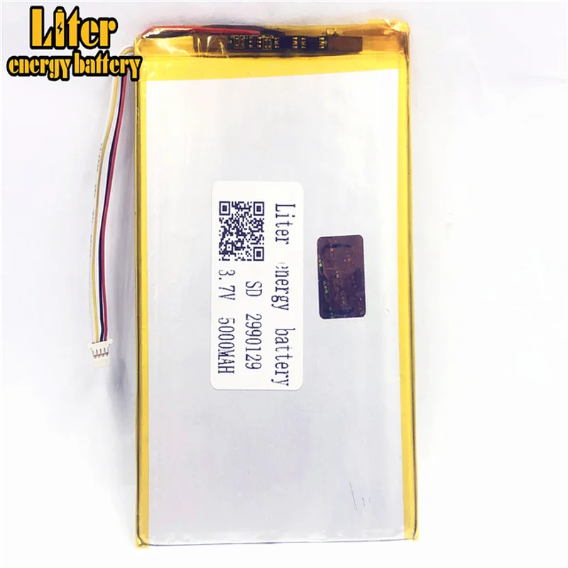 

Штепсельная Вилка 1,0-4P PC 3,7 V 2990129 3090130 5000mah перезаряжаемая литий-полимерная батарея 4000mah
